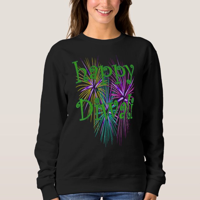 Happy Diwali Festival Of Light Celebration Pyro Di Sweatshirt (Vorderseite)