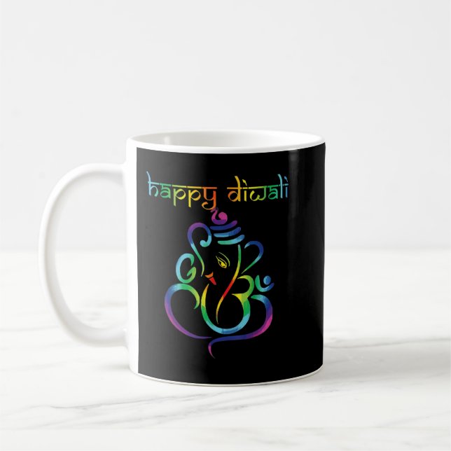 Happy Diwali Festival of Light Hindu Indian Mens & Kaffeetasse (Links)