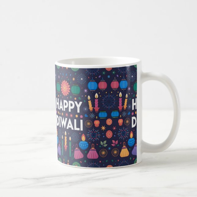 Happy Diwali Geschenk Kaffeetasse (Rechts)