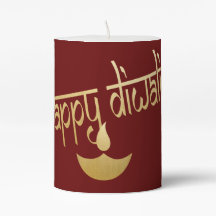 Happy Diwali Gold und Rot