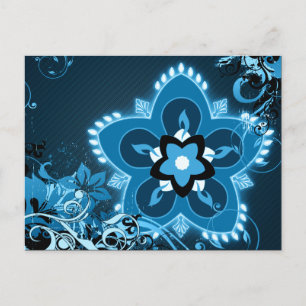 Happy Diwali Hi-Fi rangoli Postkarte