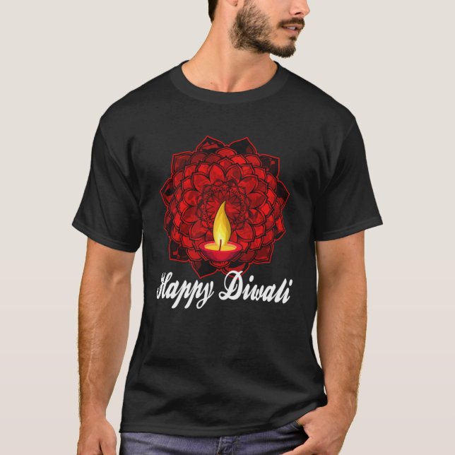 Happy Diwali Hindu Celebration T-Shirt (Vorderseite)