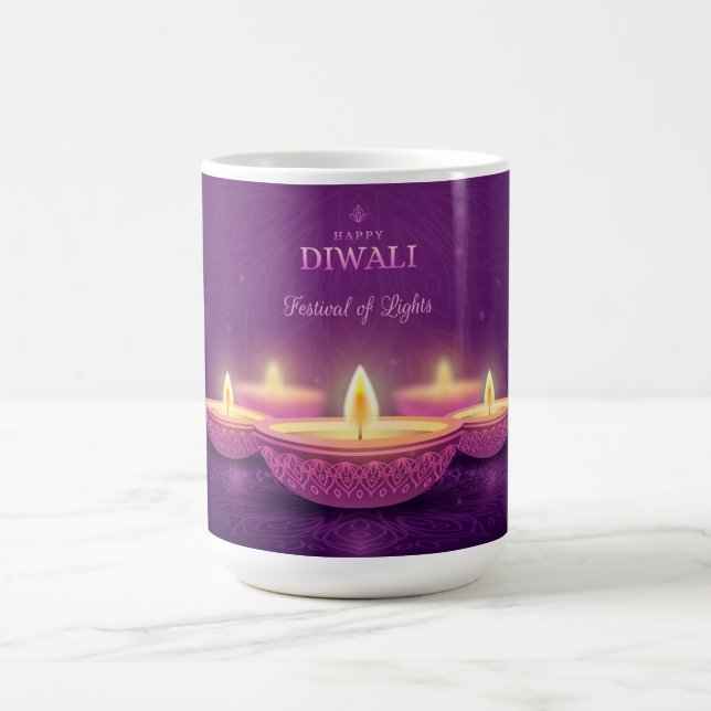 Happy Diwali Kaffeetasse (Mittel)