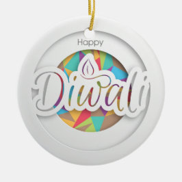 Happy Diwali Keramik Ornament