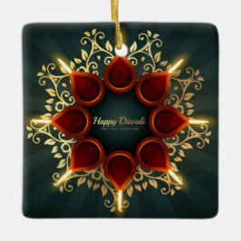 Happy Diwali Keramik Ornament