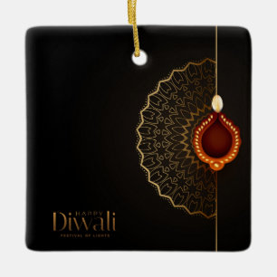 Happy Diwali Keramik Ornament