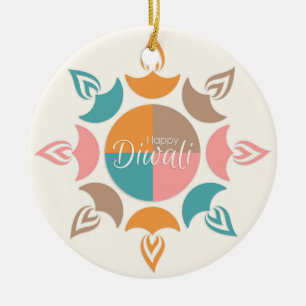Happy Diwali Keramik Ornament