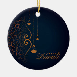 Happy Diwali Keramik Ornament