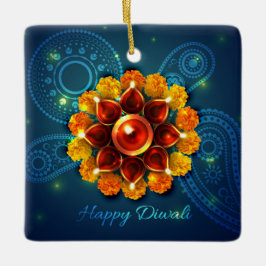 Happy Diwali Keramik Ornament