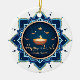 Happy Diwali Keramik Ornament