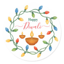 Happy Diwali Lights und Diyas Design