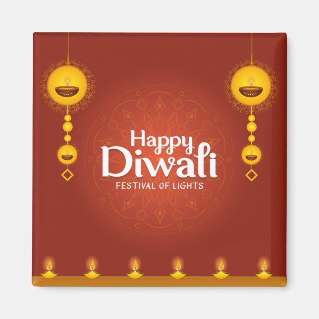 Happy Diwali Magnet (Vorne)