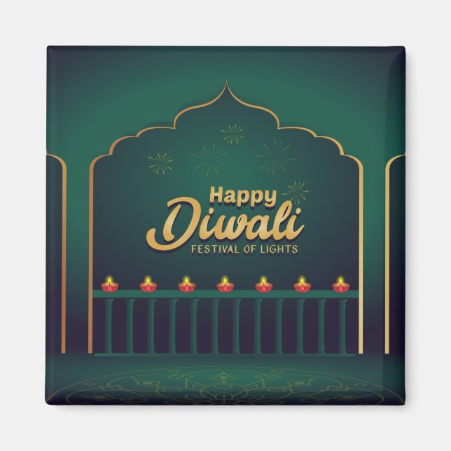 Happy Diwali Magnet (Vorne)