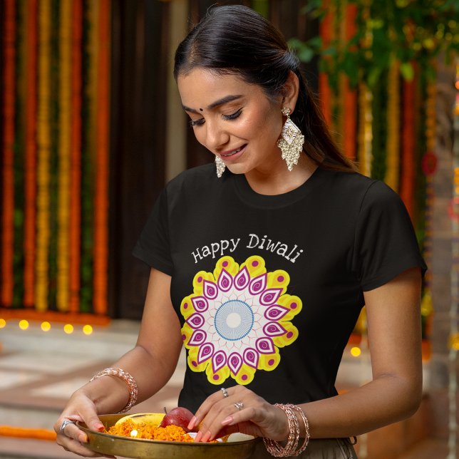 Happy Diwali Mandala Niedlich Hindu Women's T-Shirt (Von Creator hochgeladen)