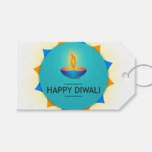 Happy Diwali mit Diya Geschenkanhänger