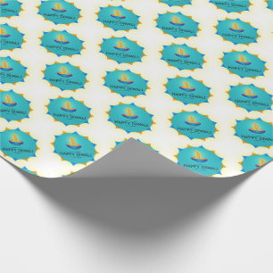 Happy Diwali mit Diya Geschenkpapier