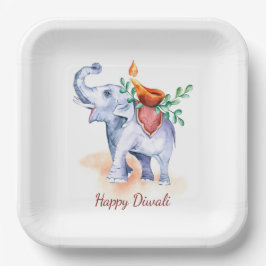 Happy Diwali Paper Plate Pappteller
