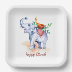 Happy Diwali Paper Plate Pappteller