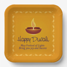 Happy Diwali Paper Plate Pappteller