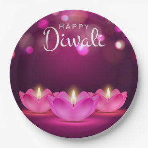 Happy Diwali Paper Plate Pappteller