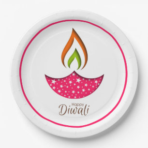 Happy Diwali Paper Plate Pappteller