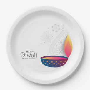 Happy Diwali Paper Plate Pappteller
