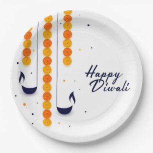 Happy Diwali Paper Plate Pappteller
