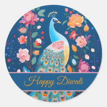 Happy Diwali Peacock & Blume