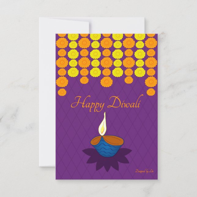 Happy Diwali Postkarte (Vorderseite)