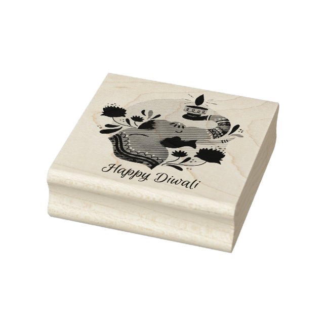 Happy Diwali Rubber Briefmarke Gummistempel (Stempel)