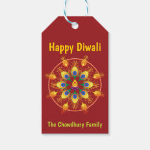 Happy Diwali, Sondertexte, maroon / maroon Gift T Geschenkanhänger