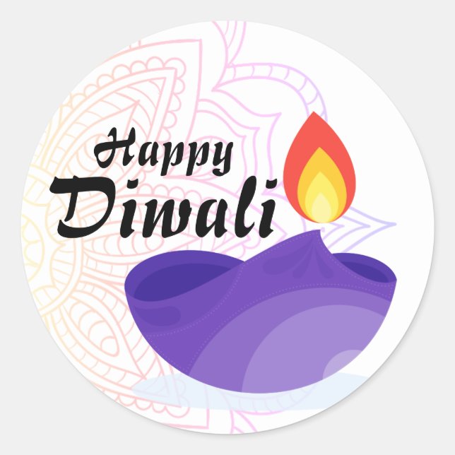 Happy Diwali Stickers (Vorderseite)