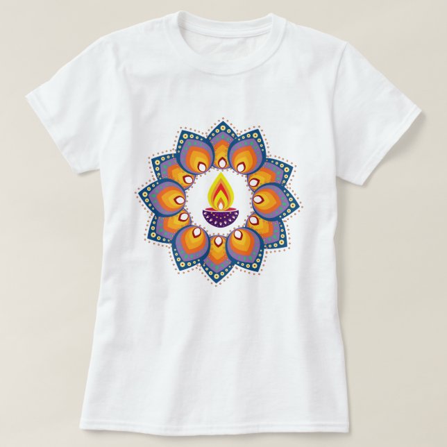 Happy Diwali T-Shirt (Design vorne)