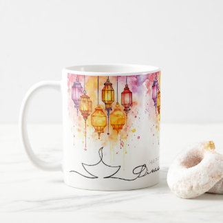 Happy Diwali Wasserfarblampen Kaffeetasse