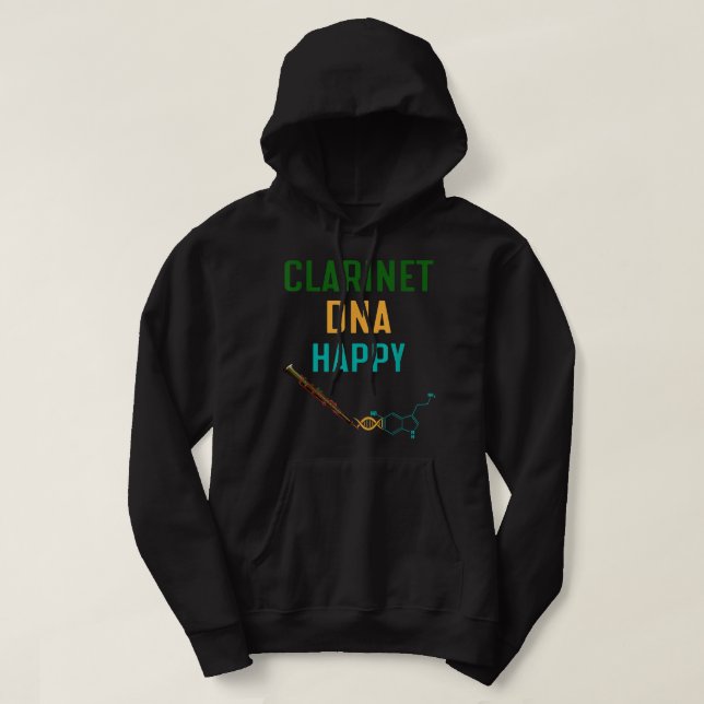Happy DNA Clarinet1 Hoodie (Design vorne)