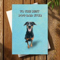 Happy Doberman Best Dog Vater Ever Vatertag