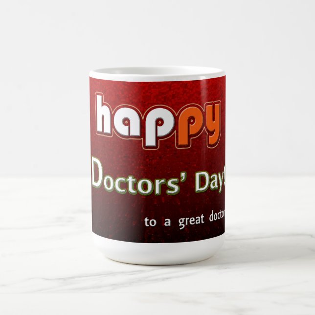 Happy Docs' Day Red Tasse (Mittel)