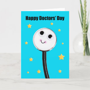 Happy Doctors Day Niedlich Stethoscope With Stars Feiertagskarte