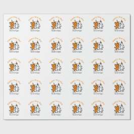 Happy Dog Day Wrapping Paper - Niedliches Blatt Geschenkpapier