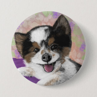 Happy Dog Face Button