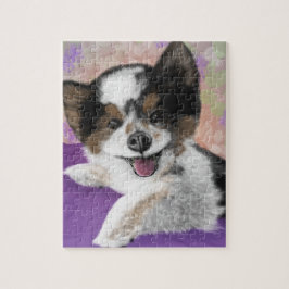 Happy Dog Face Puzzle