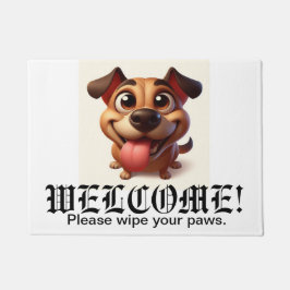 Happy Dog Funny Welcome Mat Fußmatte