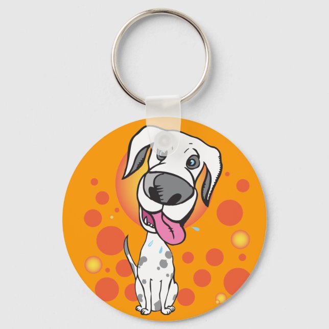 Happy Dog Key Chain Schlüsselanhänger (Vorderseite)