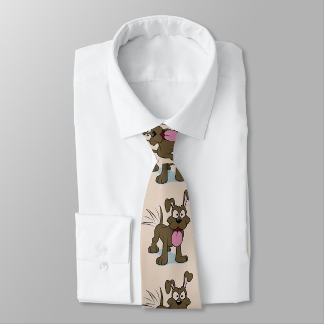 Happy Dog Necktie Krawatte (Gebunden)