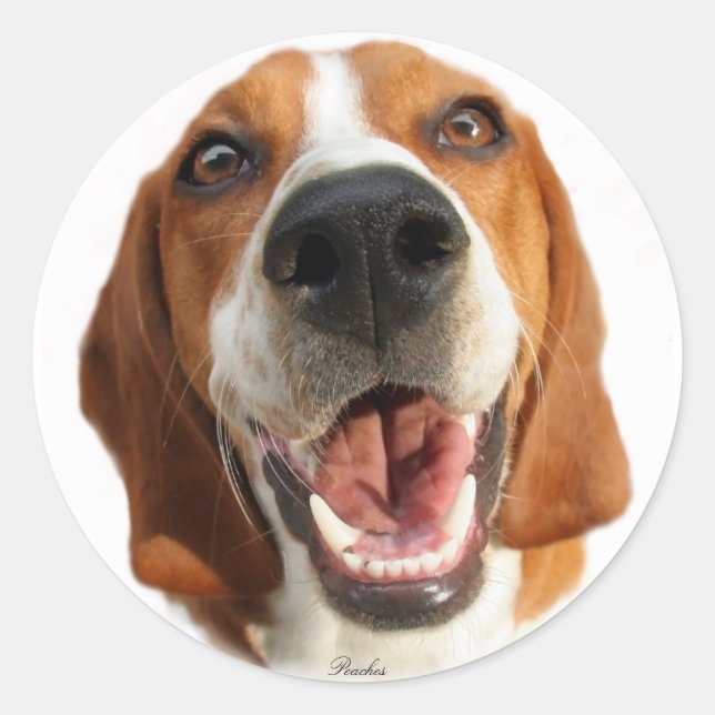 Happy Dog Sticker (Vorderseite)