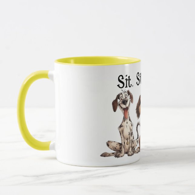 Happy Dogs Coffee Tasse - Perfektes Geschenk für H (Links)