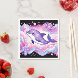 Happy Dolphin Baby Shower Serviette