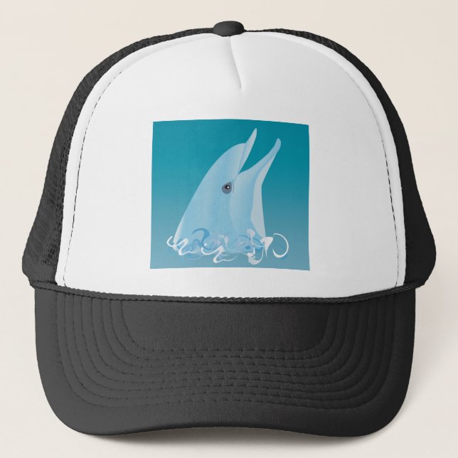 Happy Dolphin Truckerkappe (Vorderseite)