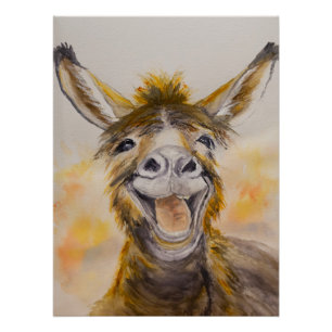 Happy Donkey Poster