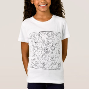 Happy Doodles Color Together Kids T - Shirt